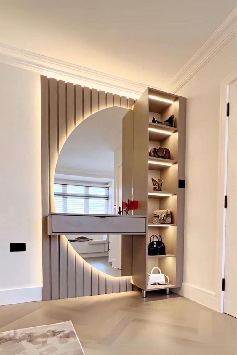 Bespoke dressing table and vanity mirror 1
