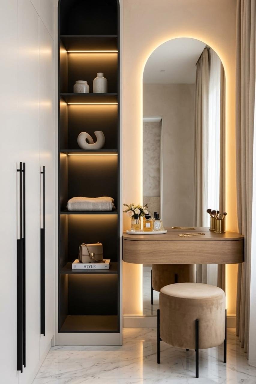 Bespoke dressing table and vanity mirror 8