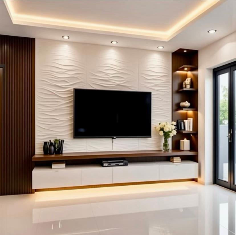 Custom TV unit and media feature wall 20