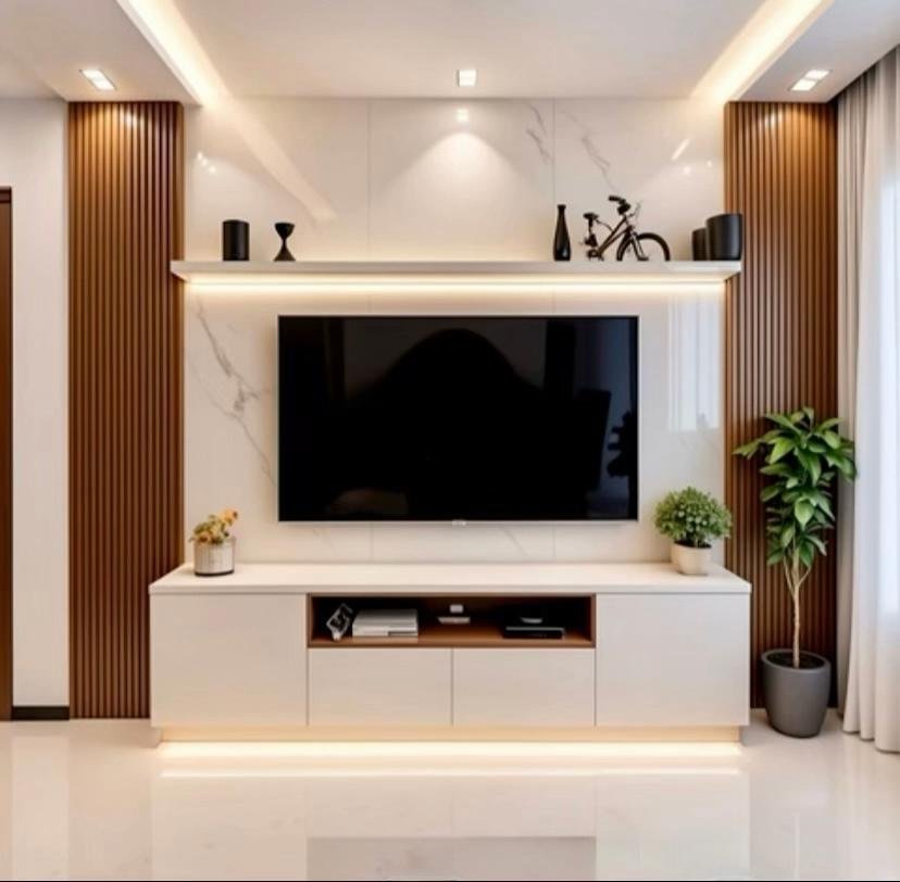 Custom TV unit and media feature wall 21
