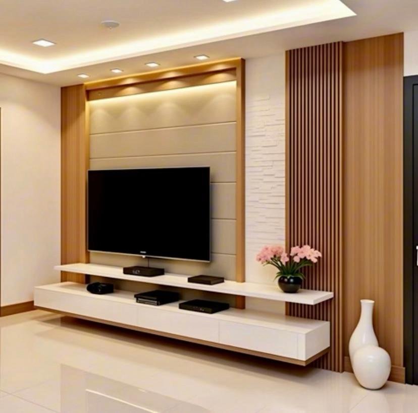 Custom TV unit and media feature wall 30